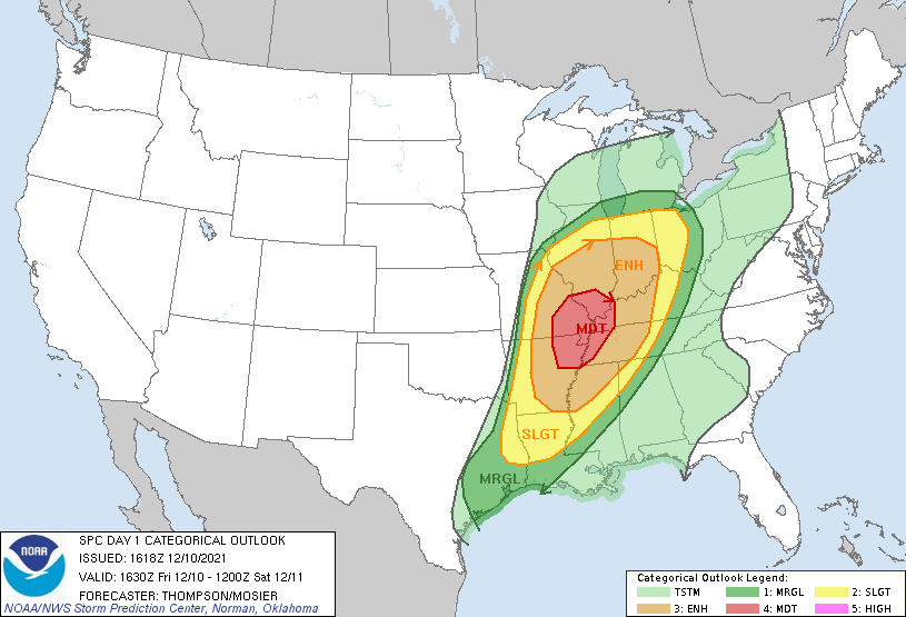 SPC Friday Outlook